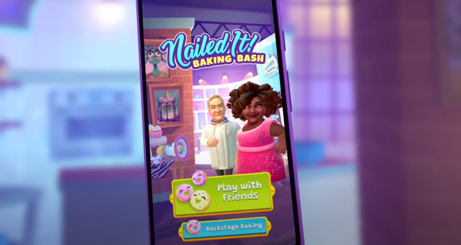 A screenshot of Netflix's upcoming game called 'Nailed It!"