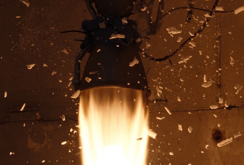 rocket engine firing