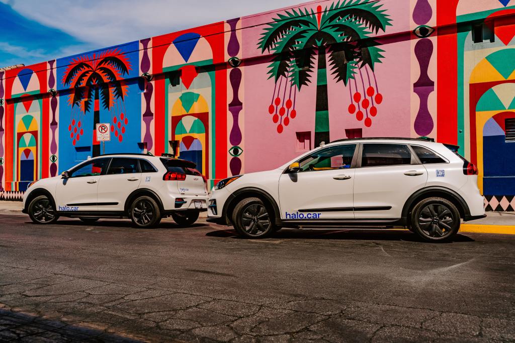 Kia Niros in Halo.Car's Las Vegas fleet