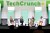 (L-R) Becca Szkutak, Senior Writer, TechCrunch, Annie Case, Partner, Kleiner Perkins, Jomayra Herrera, Partner, Reach Capital and Sheel Mohnot, Co-founder & General Partner, Better Tomorrow Ventures speak onstage during TechCrunch Disrupt 2022 on October 19, 2022 in San Francisco, California.