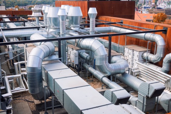 Industrial steel air conditioning and ventilation systems