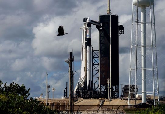 rocket on launch pad
