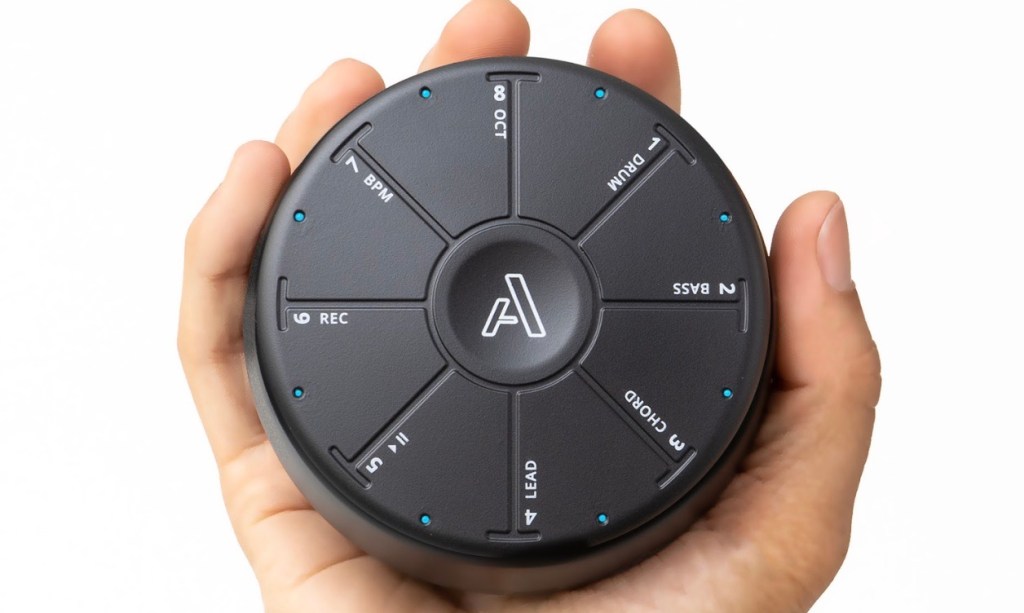 Orba 2 from Artiphon in the palm of a hand