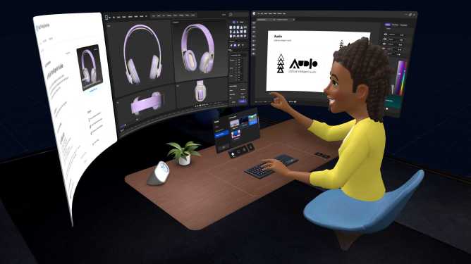 Personal Office feature in Horizon Workroom