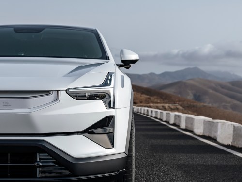 Polestar 3 front view on road