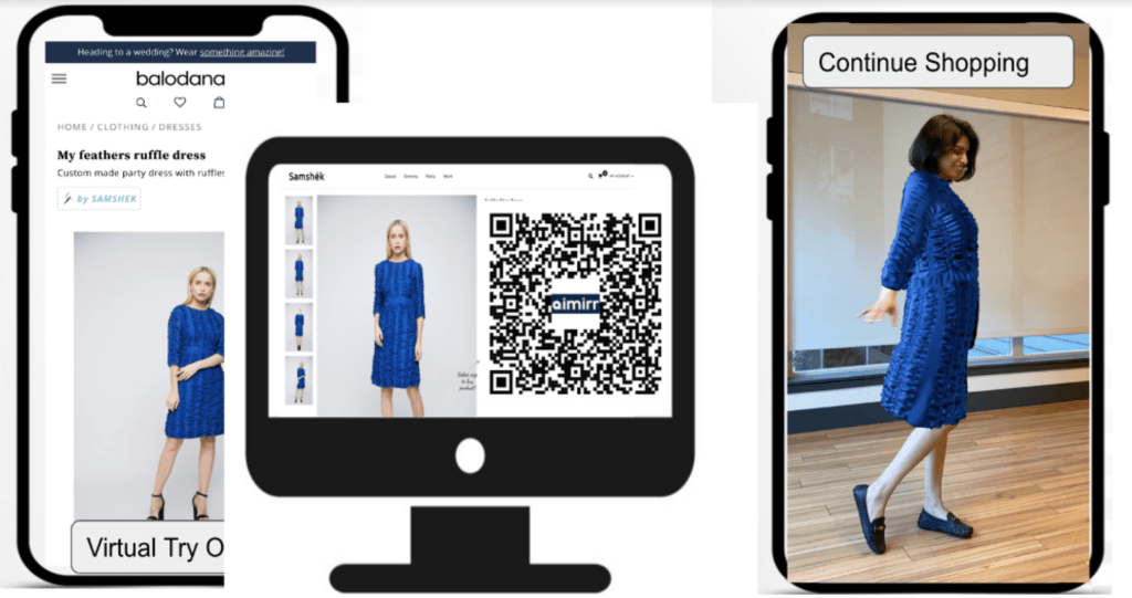 AIMIRR virtual try-on technology
