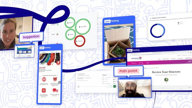 elements from UserTesting interface