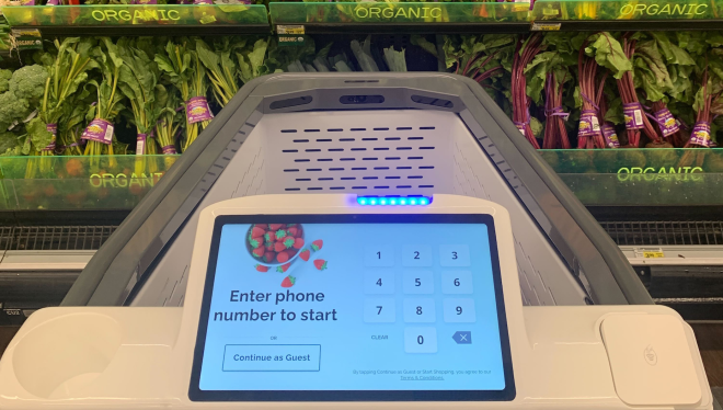 Veeve smart cart screen