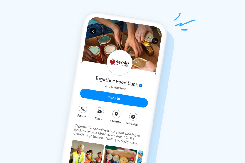 Venmo charity profiles
