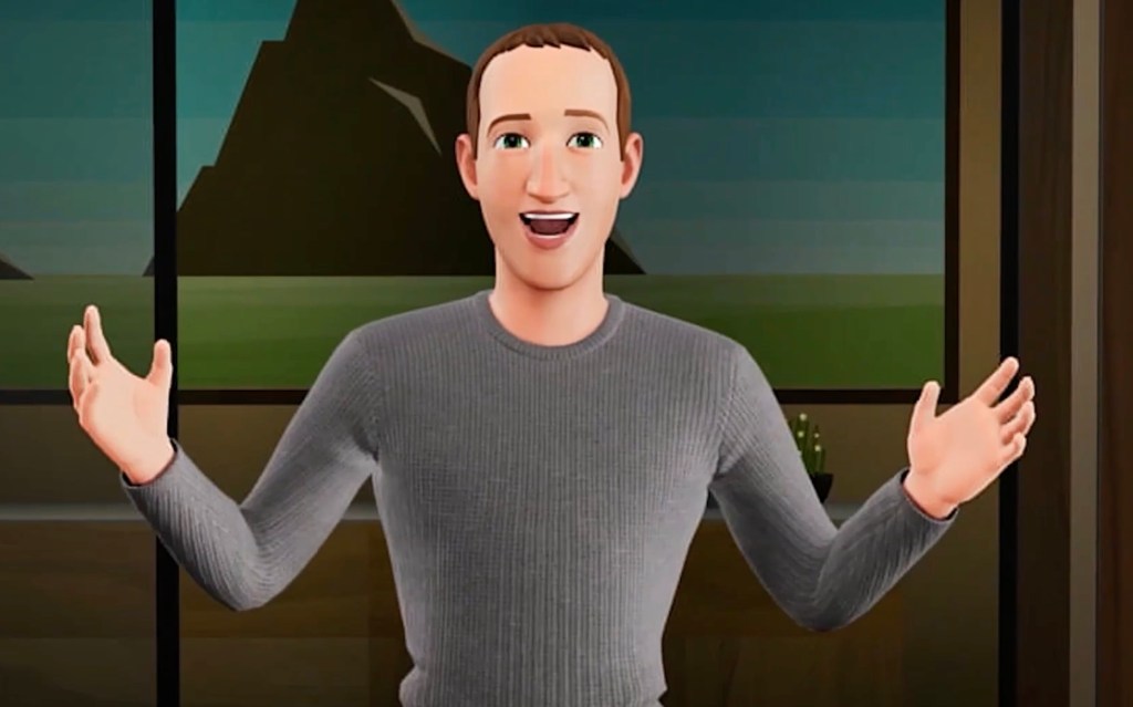 Mark Zuckerberg avatar from Meta Connect 2022