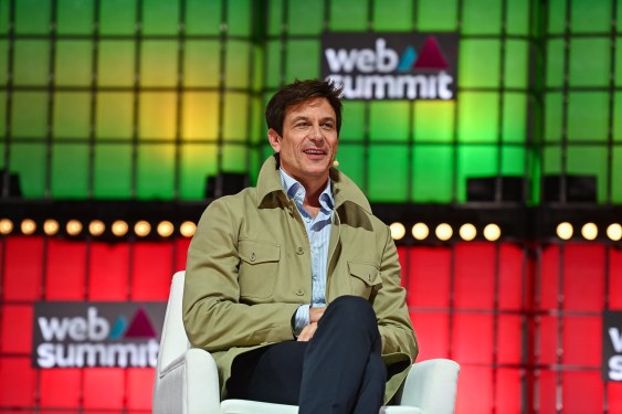 Toto Wolff onstage at Web Summit