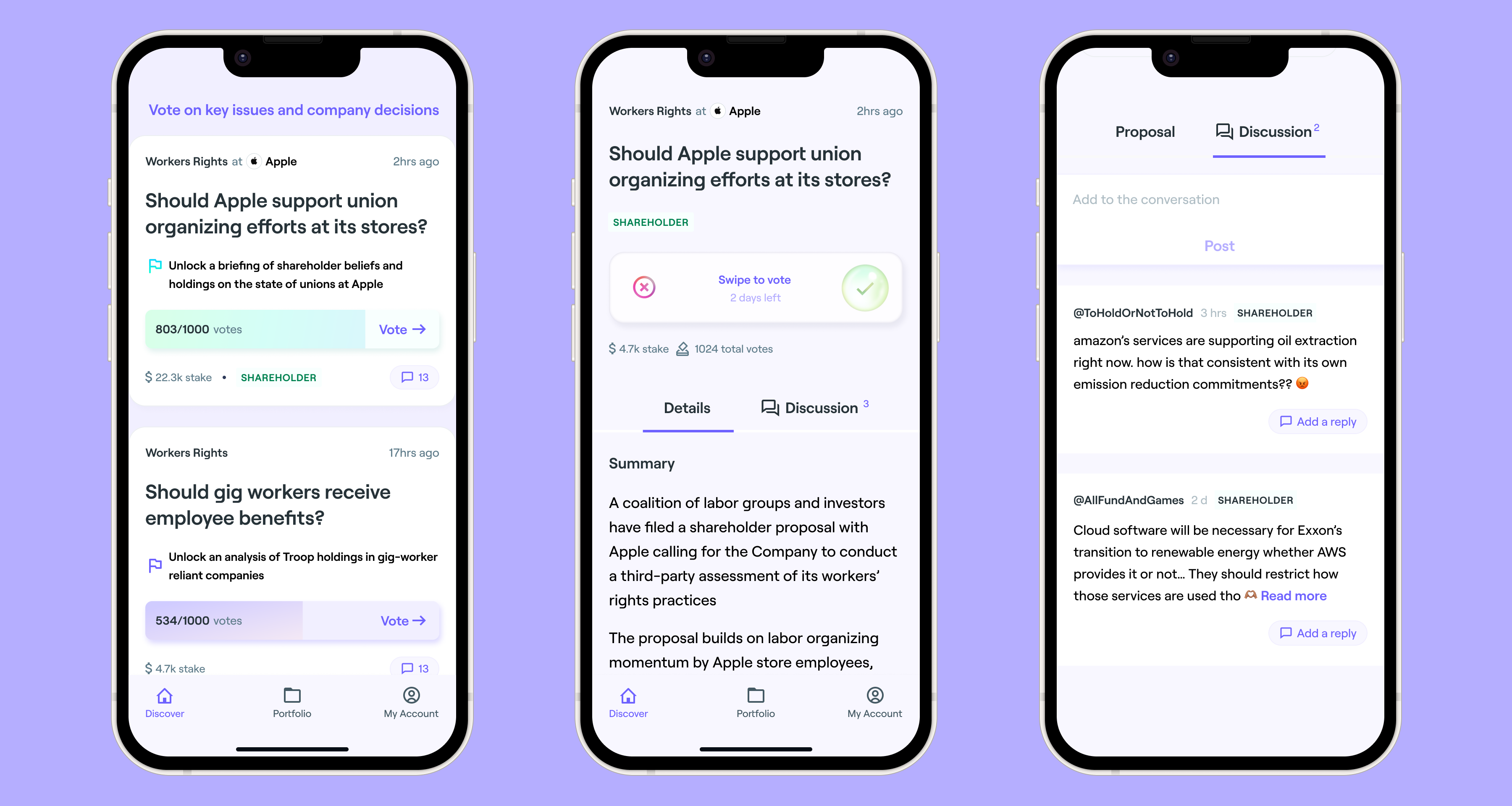 Troop's shareholder engagement app