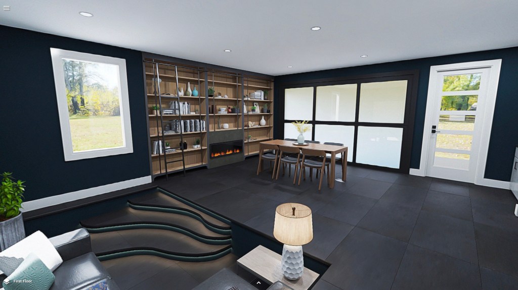 Interior of Atmos-designed custon home