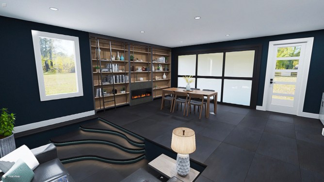 Interior of Atmos-designed custon home