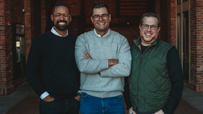 Fiat Venture partners, from left, Drew Glover, Marcos Fernandez, and Alex Harris