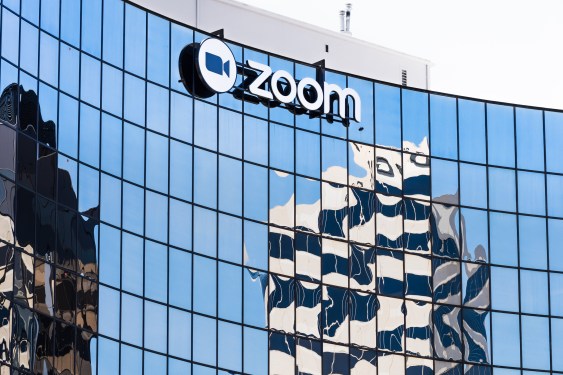 Zoom HQ with Zoom logo on the outside.