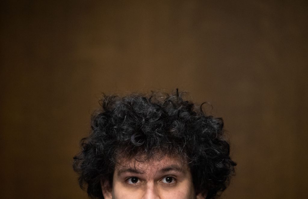 Samuel Bankman-Fried, founder and CEO of FTX, testifies during a Senate Committee on Agriculture, Nutrition and Forestry hearing about "Examining Digital Assets: Risks, Regulation, and Innovation," on Capitol Hill in Washington, DC, on February 9, 2022.