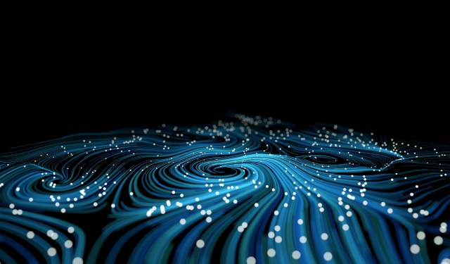 Images of lights and light trails against a black background, used in a post about Akamai's investment in Macrometa