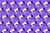 White megaphones pattern with black ornament on purple background. Shout, message, announcement and news concept.