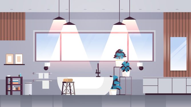 Concept illustration depicting premium apartment
