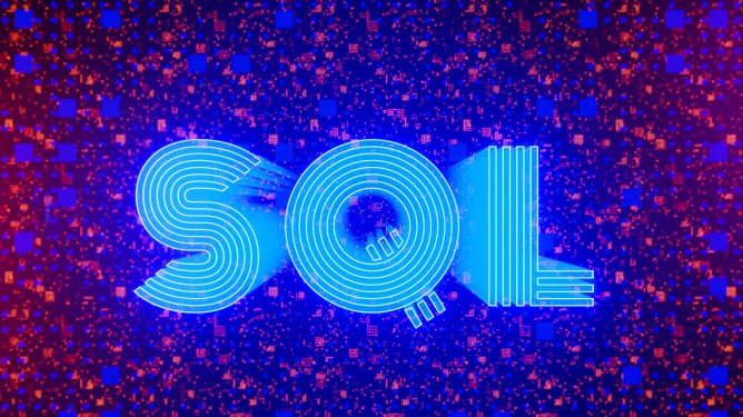 SQL word on abstract technology futuristic background. 3D illustration.
