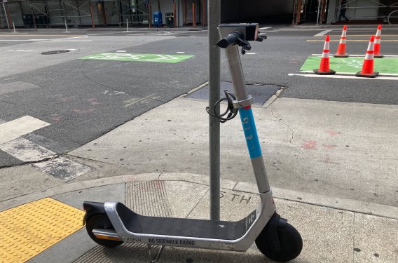 Bird scooter in San Francisco