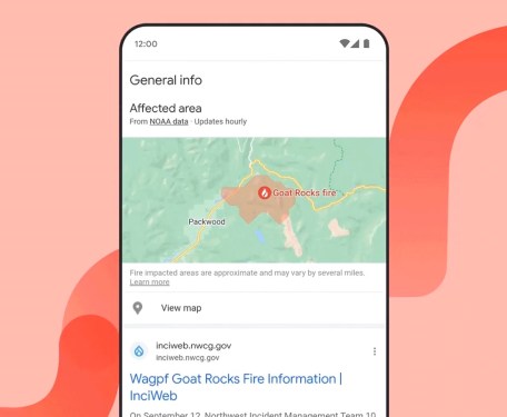 Google's wildfire detection app