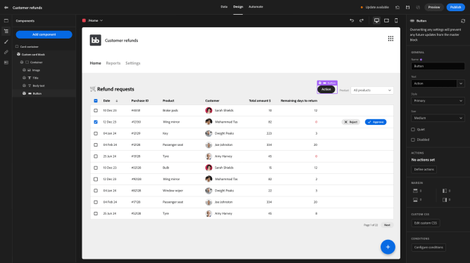 Budibase example app