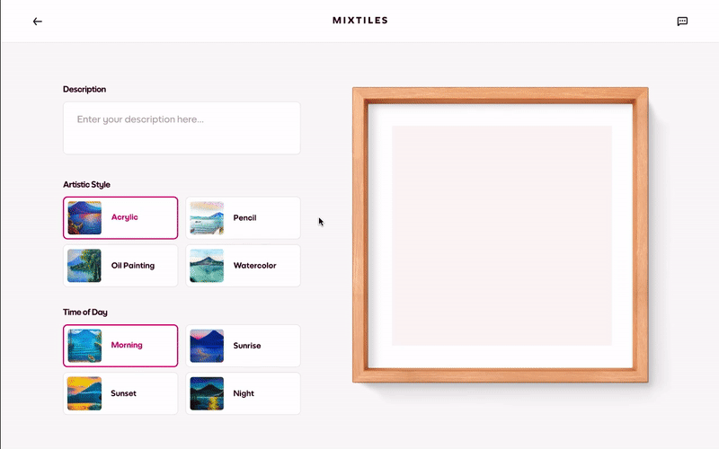 Mixtiles DALL-E 2 API