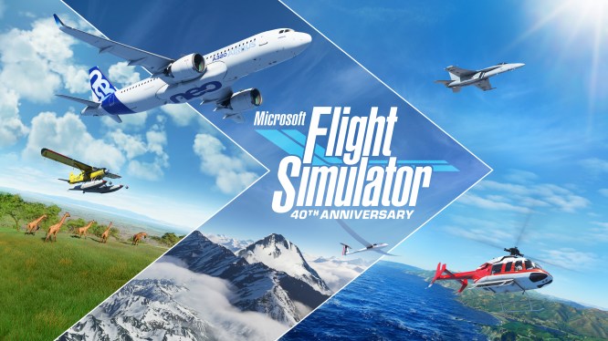 Microsoft flight simulator splash scfeen