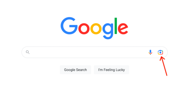 Google Lens on homepage