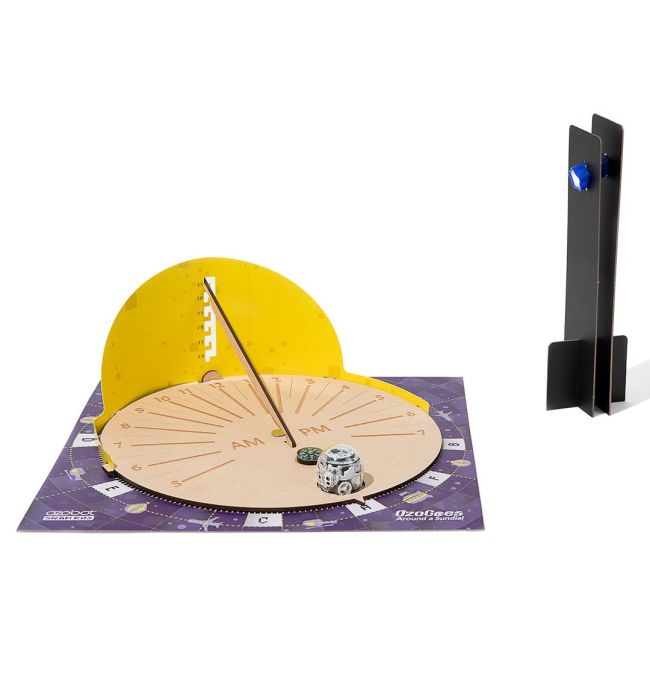 OzoGoes around a sundial: STEM toy from Ozobot