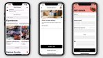 screenshots of three new uber features