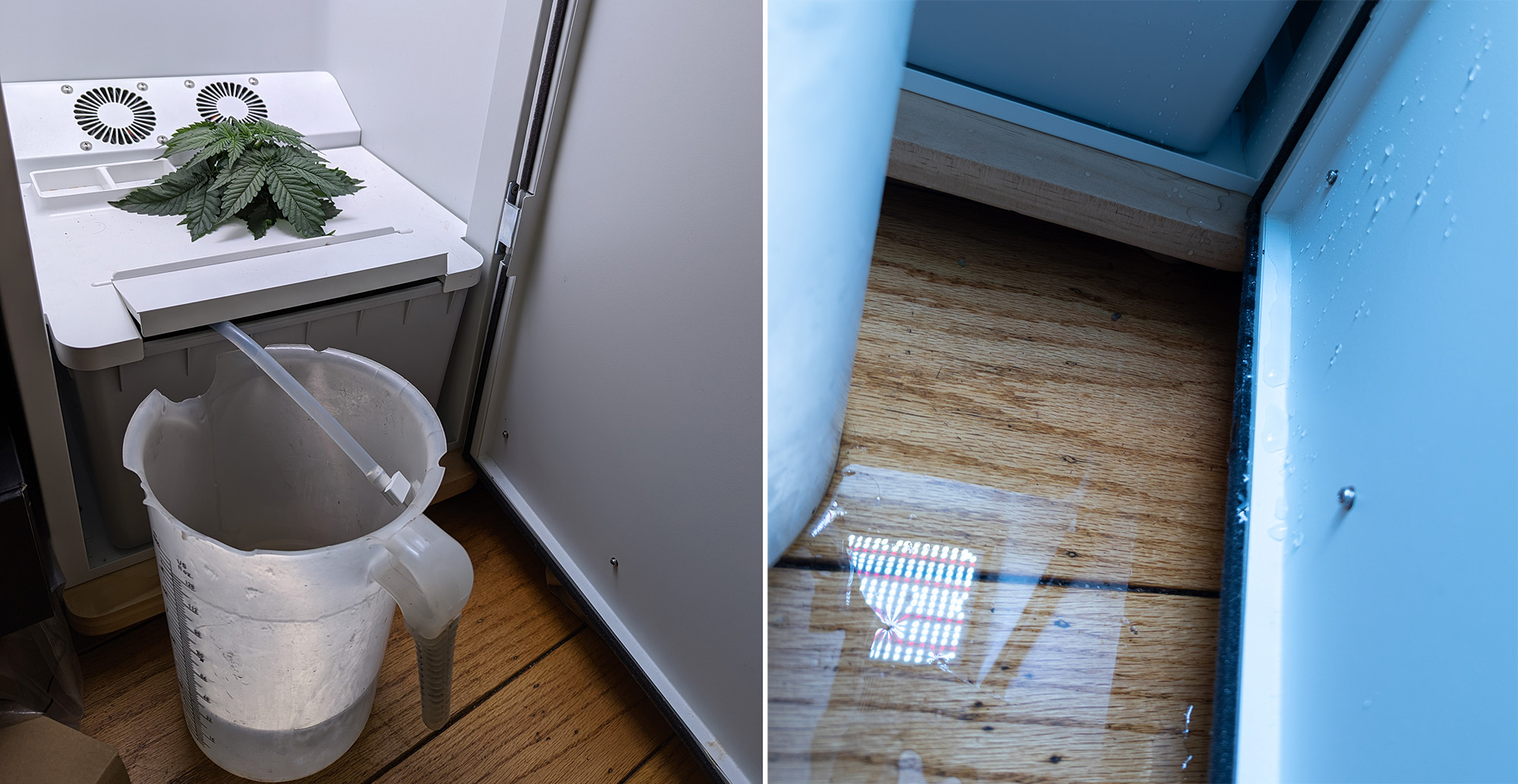 Water all over the floor