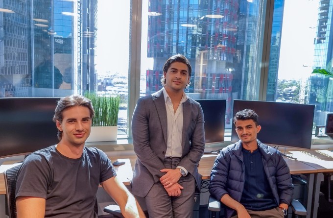 Avarni founders Misha Cajic, Tony Yammine and Anuj Paudel