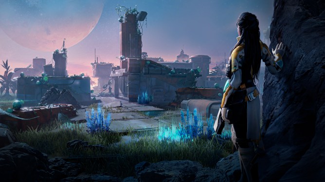Scene from sci-fi game Cygnus Enterprises