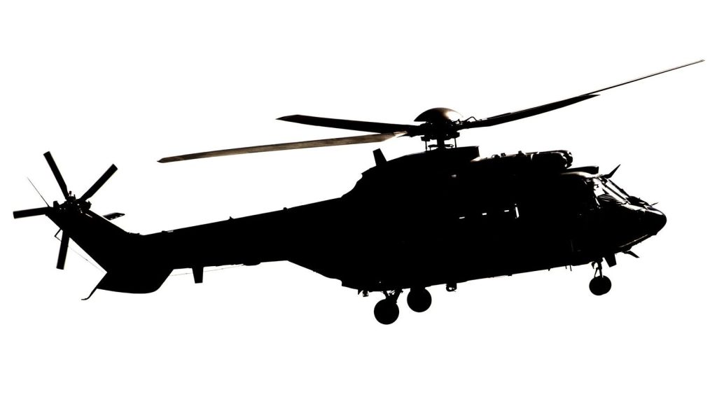 Helicopter silhouette