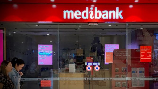 Medibank shop-front in Australia