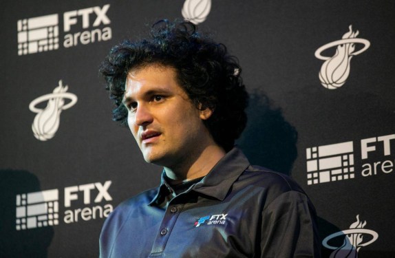 FTX CEO Sam Bankman-Fried attends a press conference at the FTX Arena in downtown Miami on June 4, 2021. (Matias J. Ocner/Miami Herald/Tribune News Service via Getty Images)