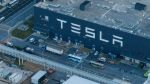 Aerial view of Tesla Shanghai Gigafactory