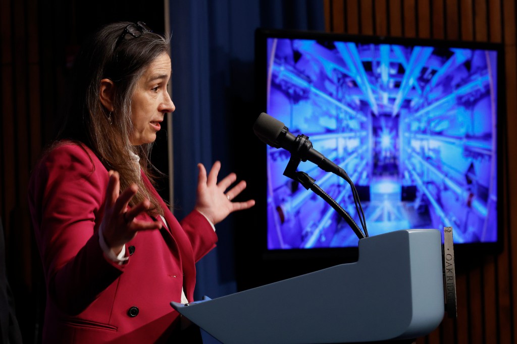 Dr. Kim Budil announces fusion breakthrough