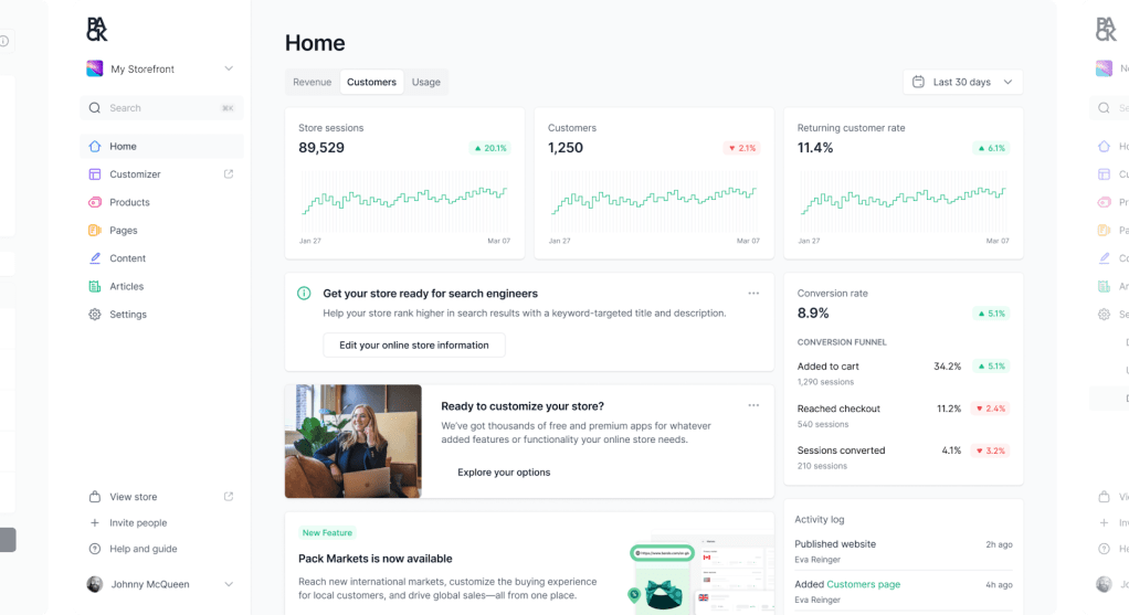Pack headless commerce