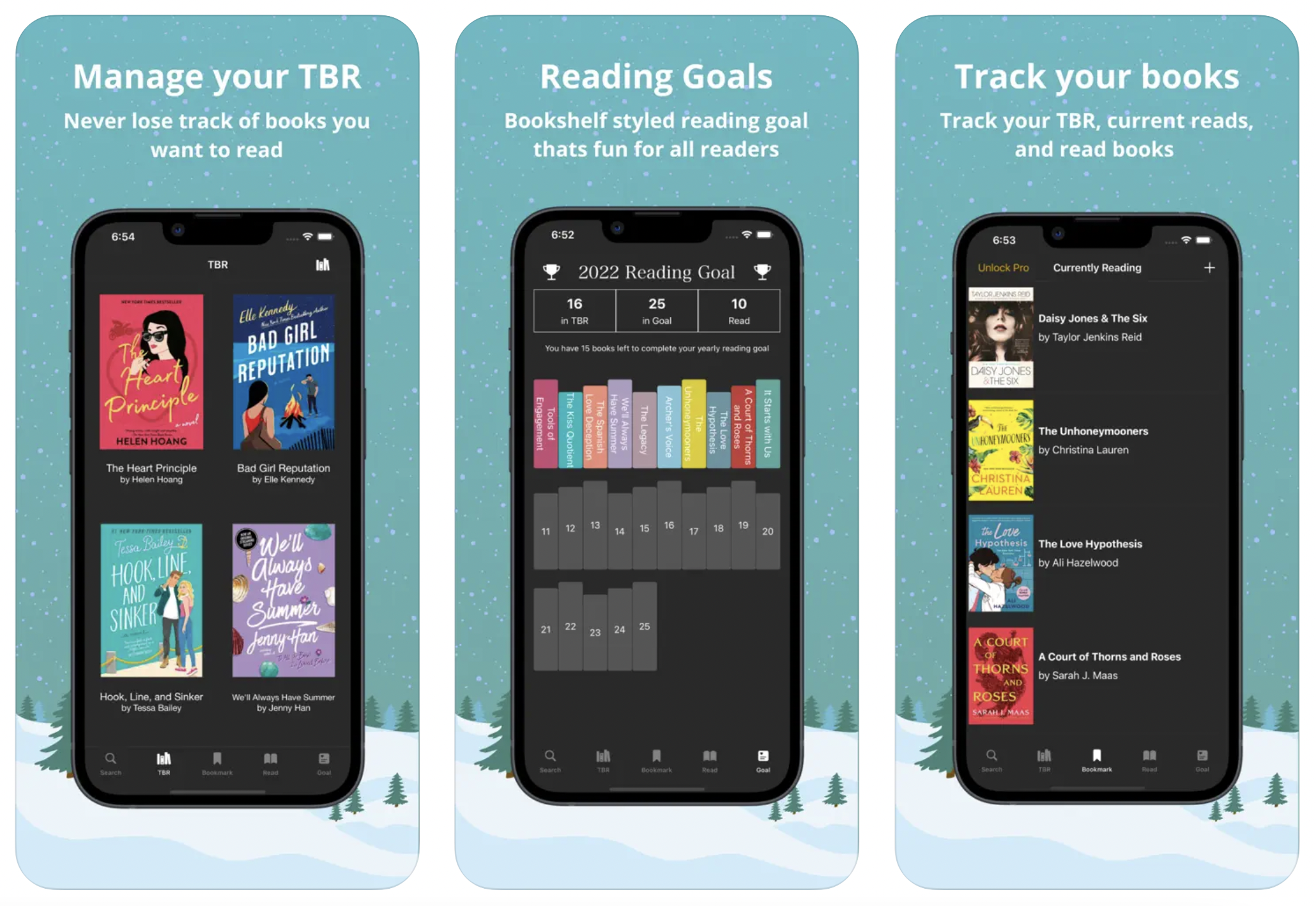 TBR bookshelf
