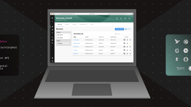 Spotify on a laptop