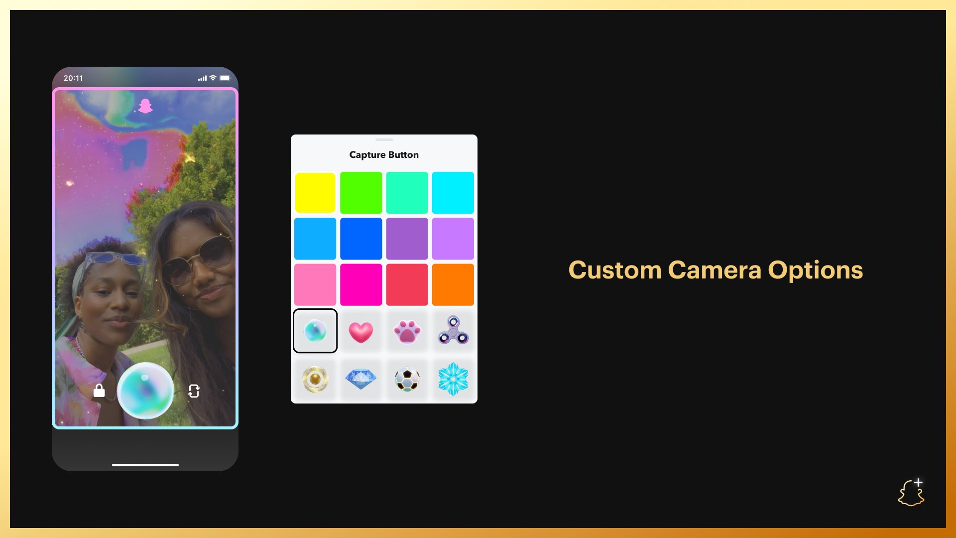 Snapchat customer colors