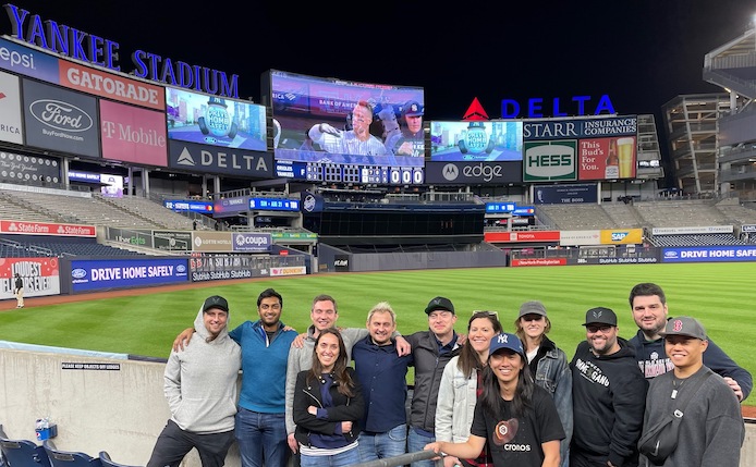 Frontrunner team at Yankee Stadium