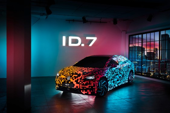 VW ID 7 in camo