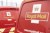 two red vans with the Royal Mail logo on each