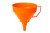 Orange Funnel on bright background