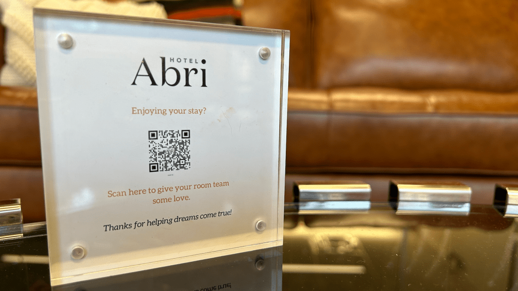 Grazzy Hotel Abri digital tipping